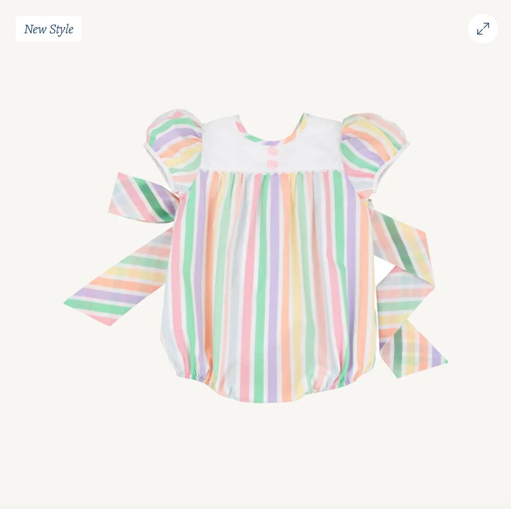 The Beaufort Bonnet Company Brigantine Bubble Southampton Stripe 2T NWT